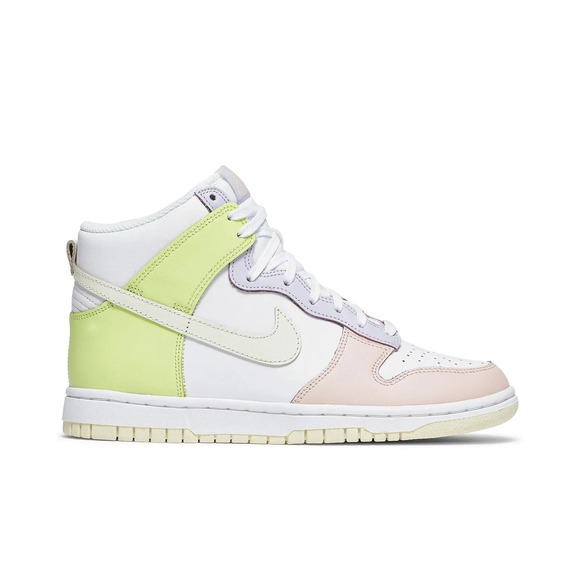 Nike Dunk High Womens Size 8 White/Lemon Shoes Sneakers DD1869-108 NEW